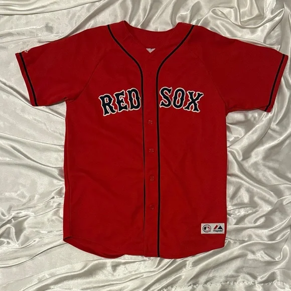 Majestic Red Sox Baseball Jersey - Picture 1 of 3